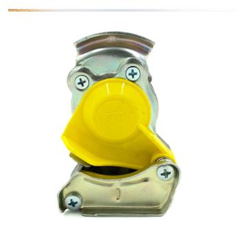 Szybkozłącze pneumatyczne M16 z zaworem żółte-4789