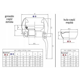 Końcówka stalowa V 108 z gwintem zew. 4"-3879